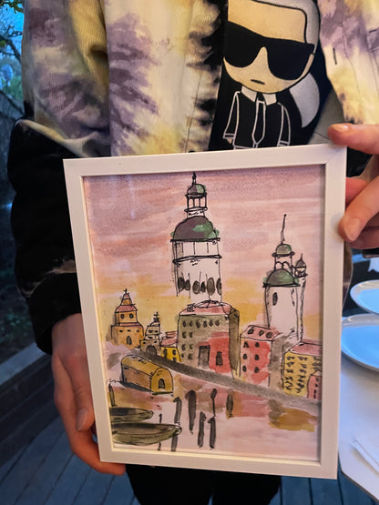 Barbeque & Art - painting class in Iceland